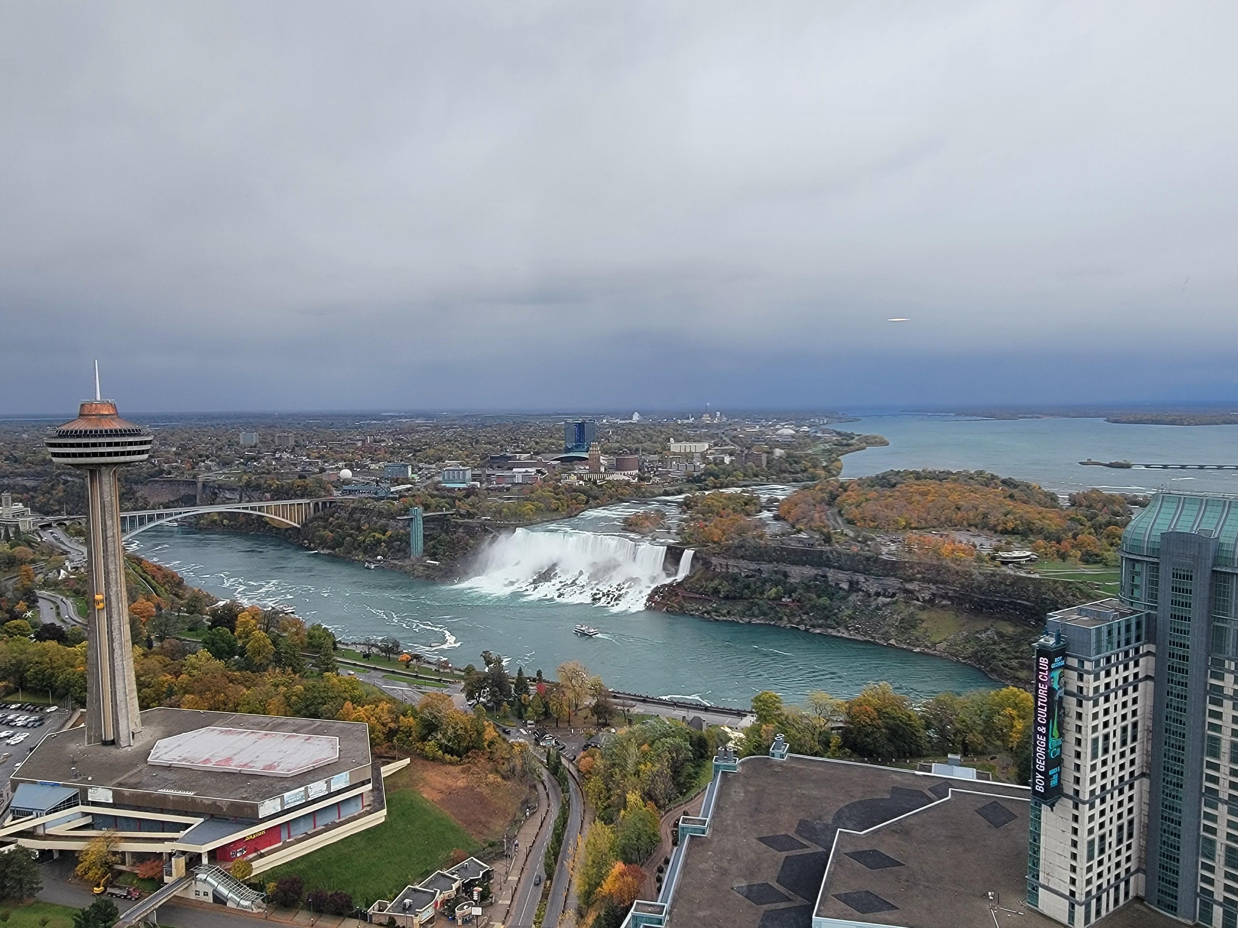 View of american falls from 49th floor.