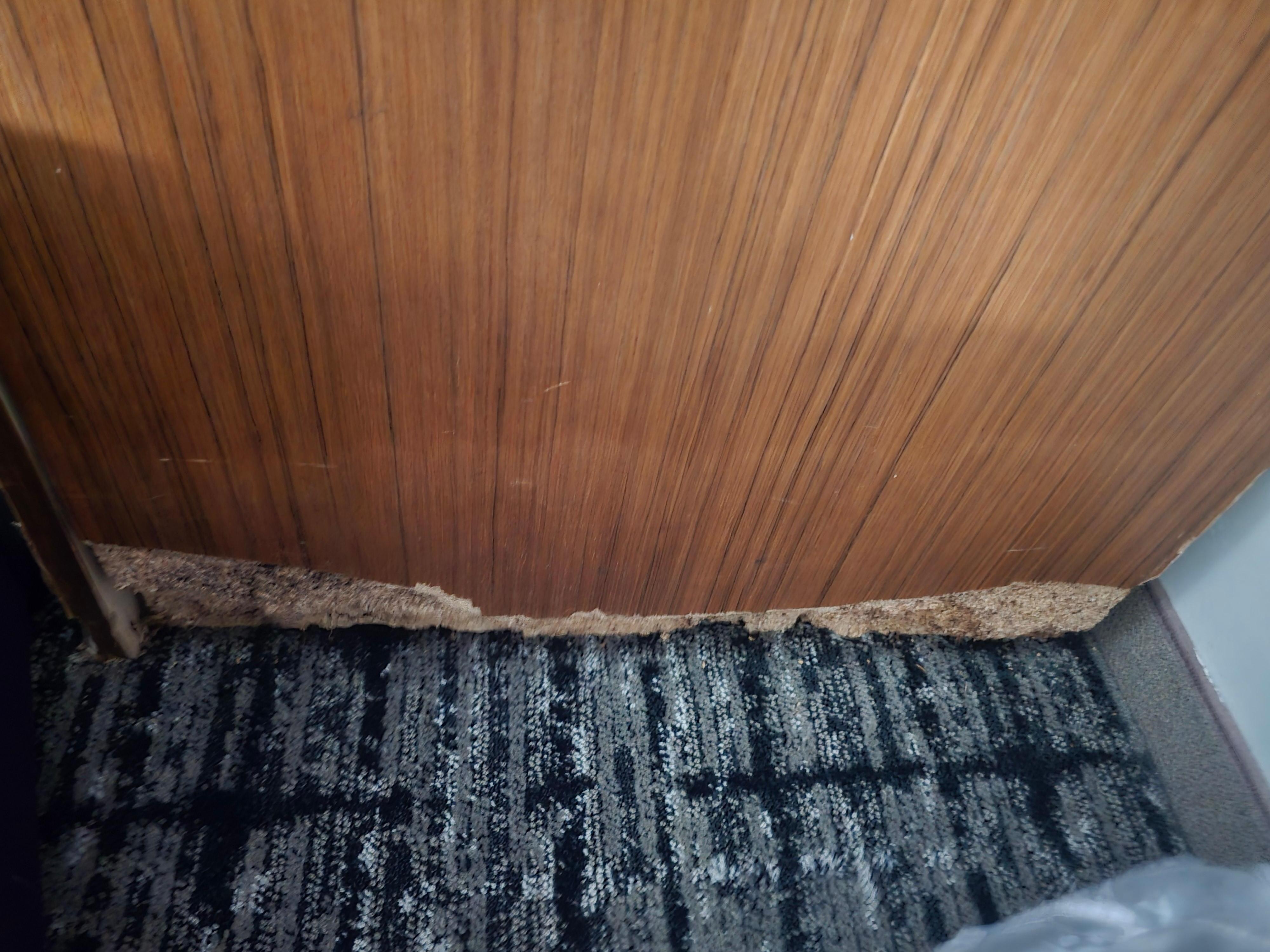 broken furniture in room 
