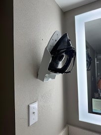 Iron handing off the wall