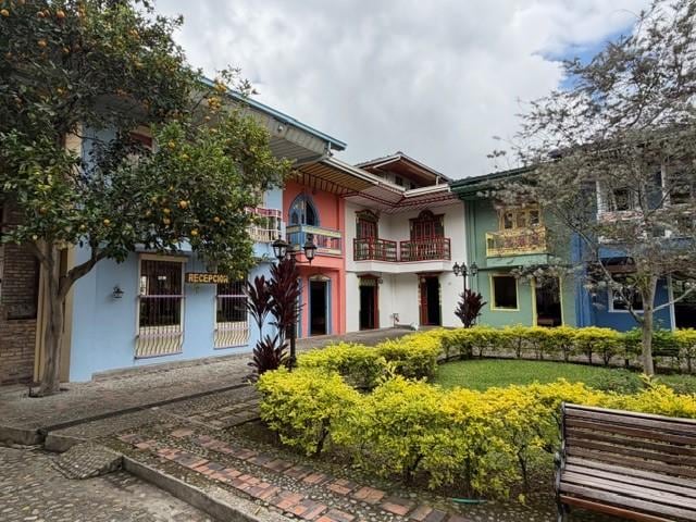 Reception area and plaza