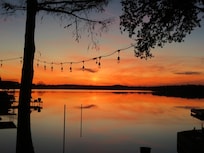 Sunset over the lake