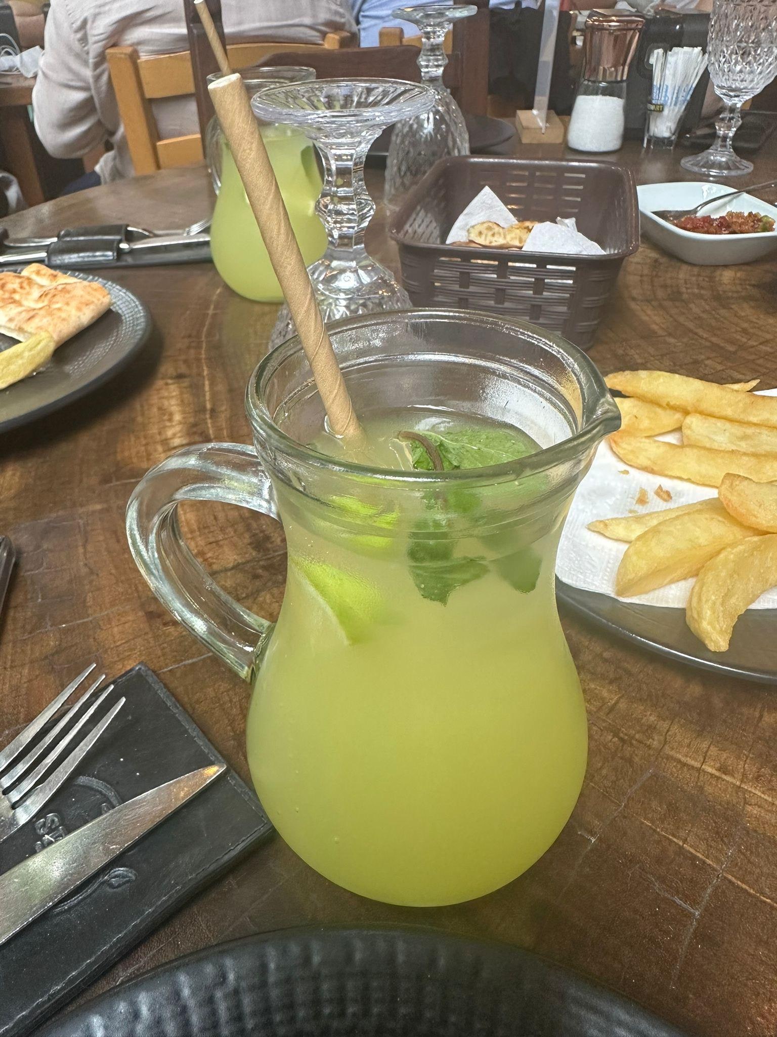 Fresh homemade lemonade