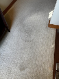 Carpet stains upstairs