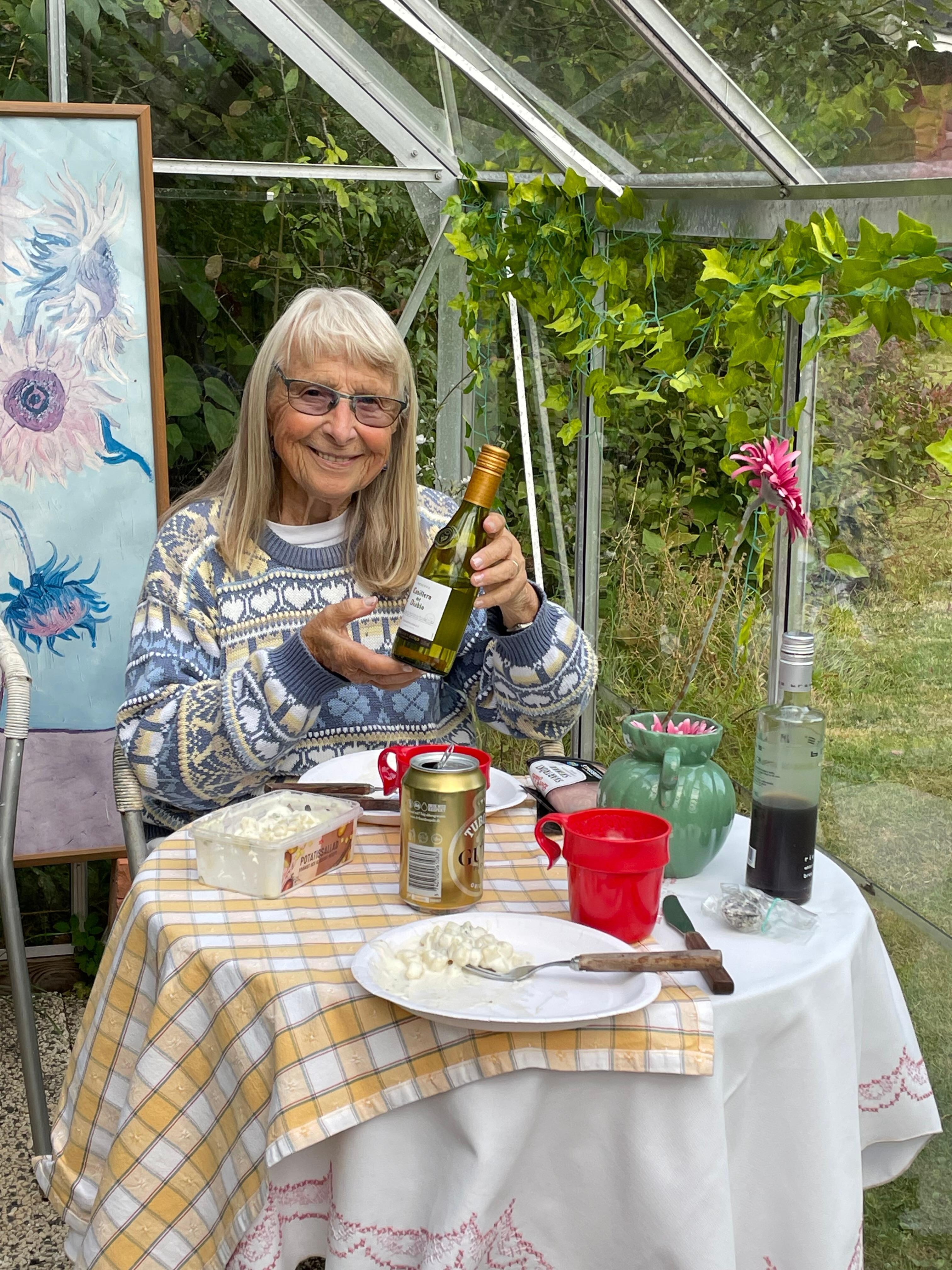 En fin kväll i växthuset.