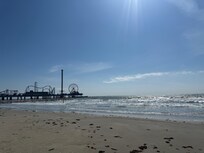 So much fun building castles & boogie boarding