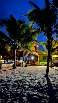 Beach almost front of the hostel