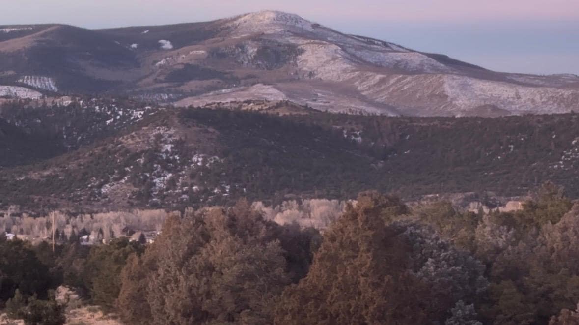 Views of the mountains from the side porch 