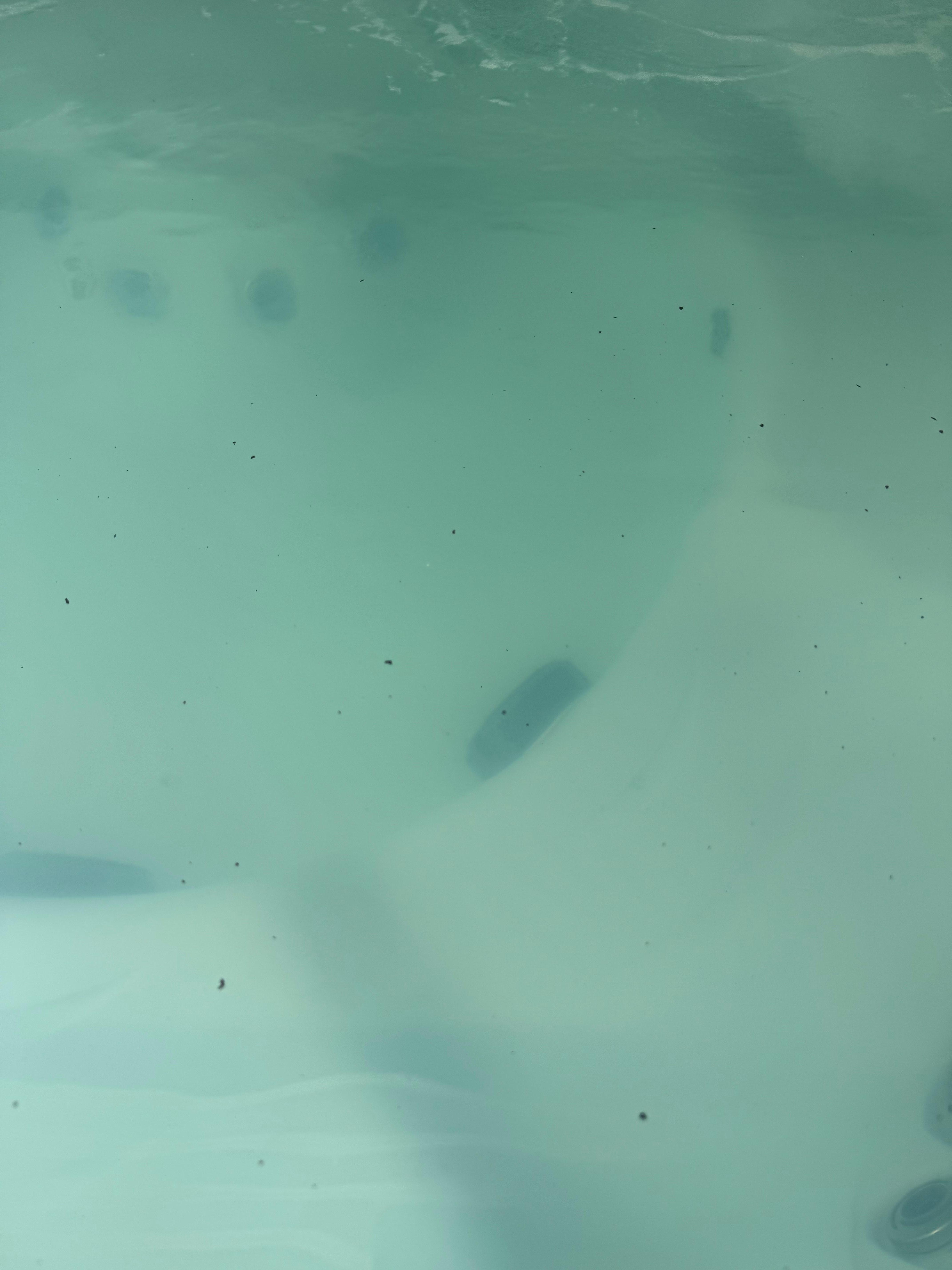 Hot tub water was very dirty.