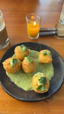 Yuca balls with cheese were delish