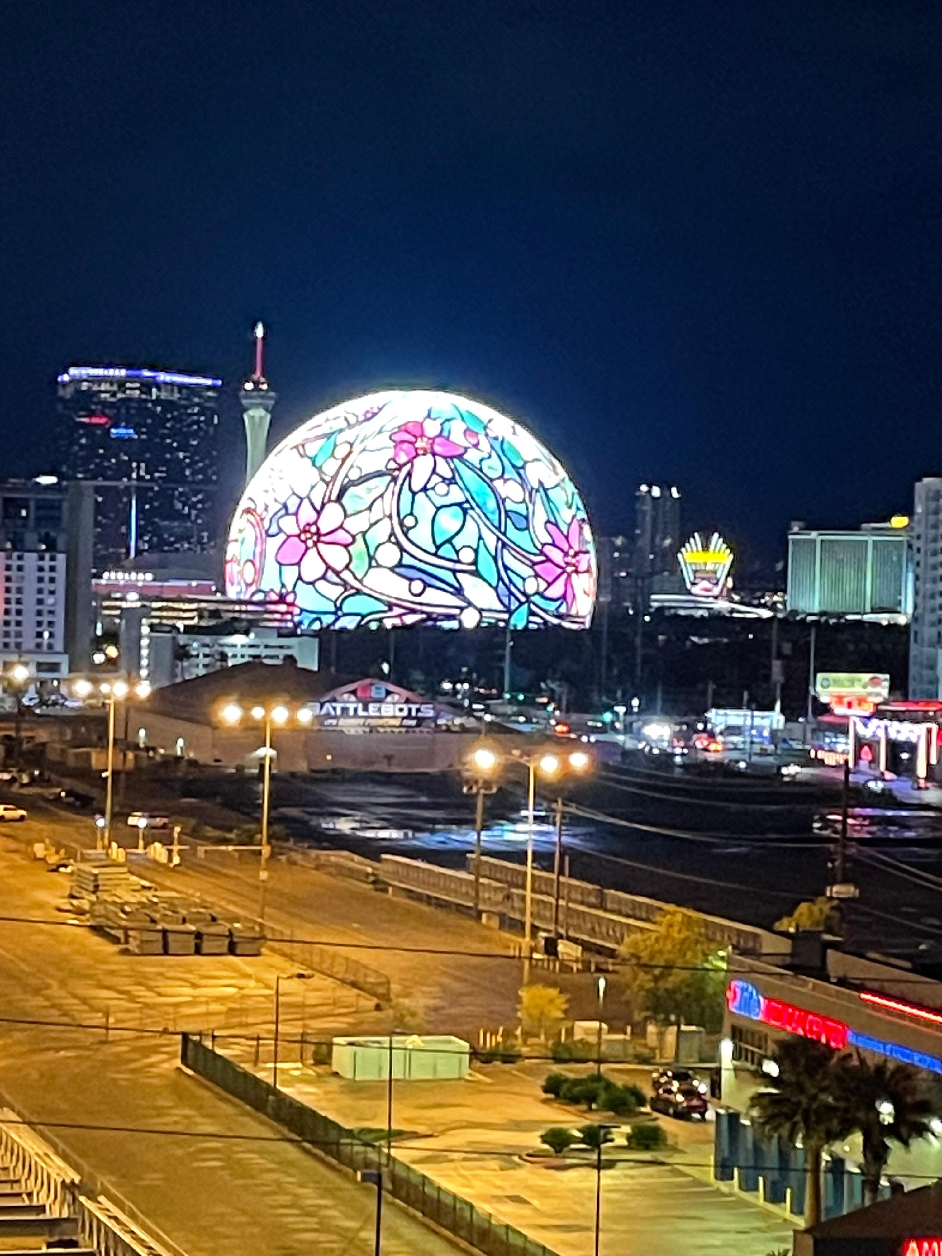 The night view from our suite!