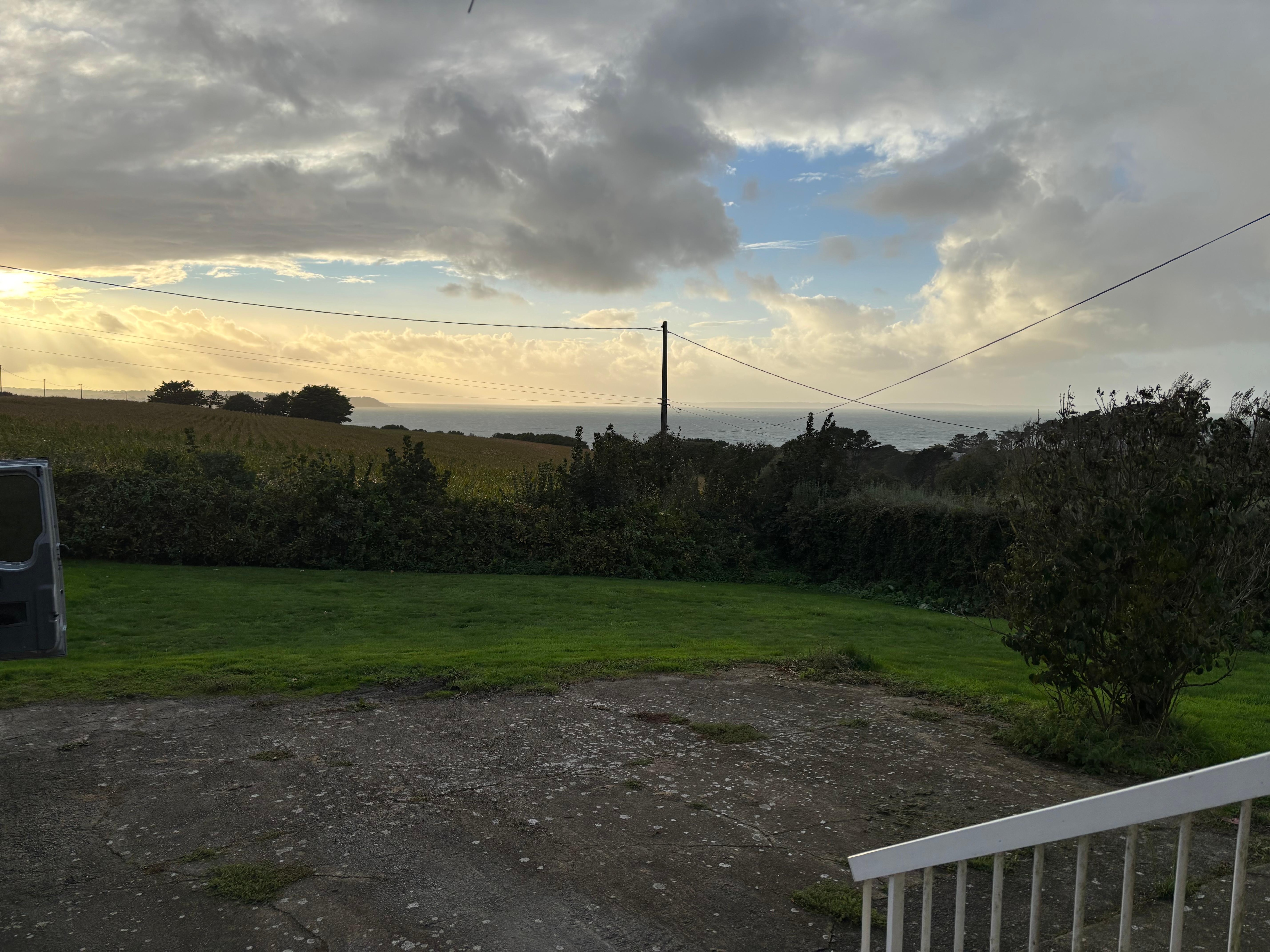 Sonnenuntergang vom Haus aus