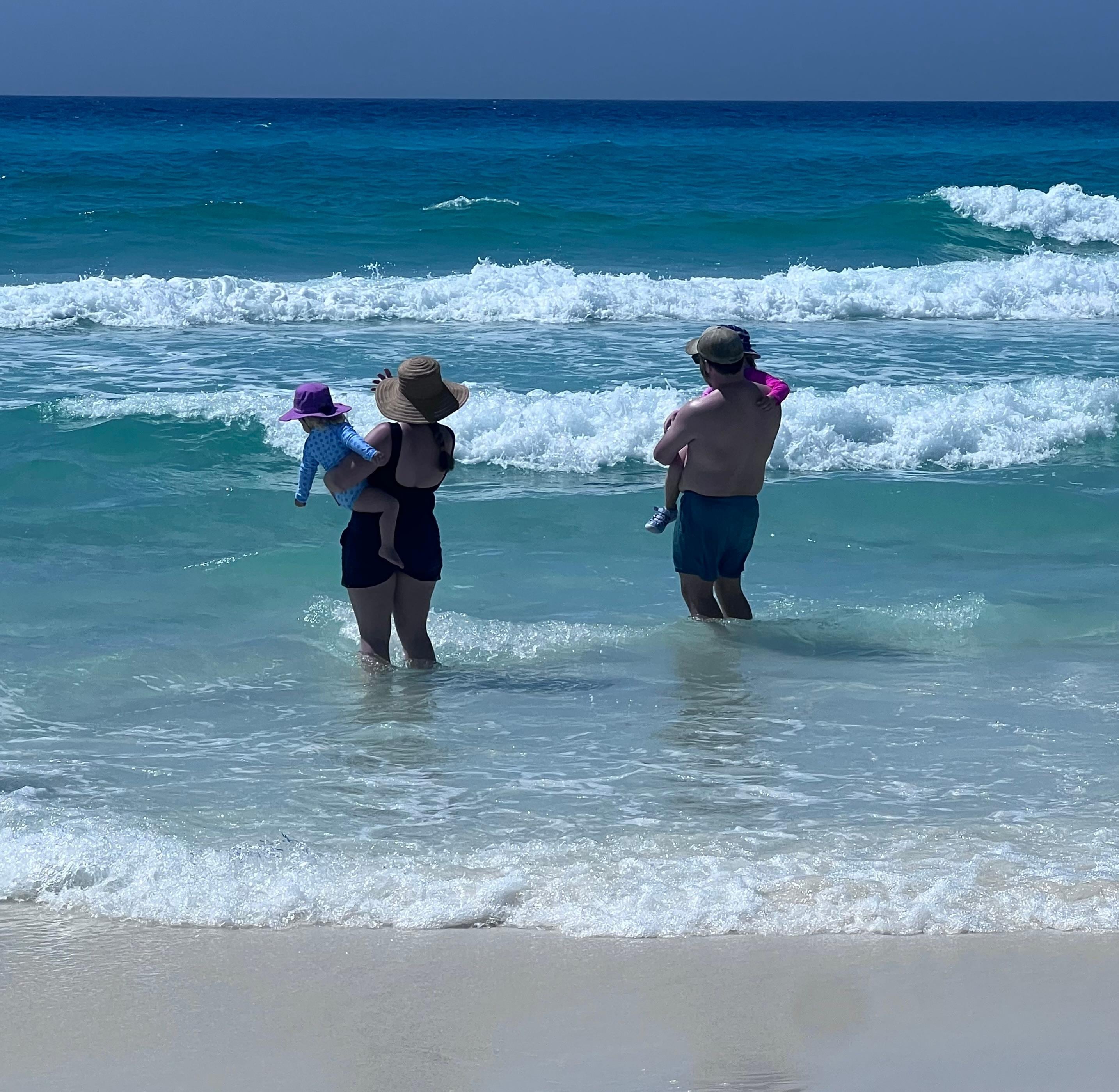 Water in the part of the beach was beautiful and clear