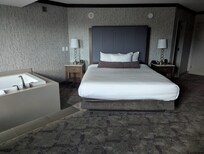 Very comfortable king bed!