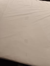 Stain on bed sheets