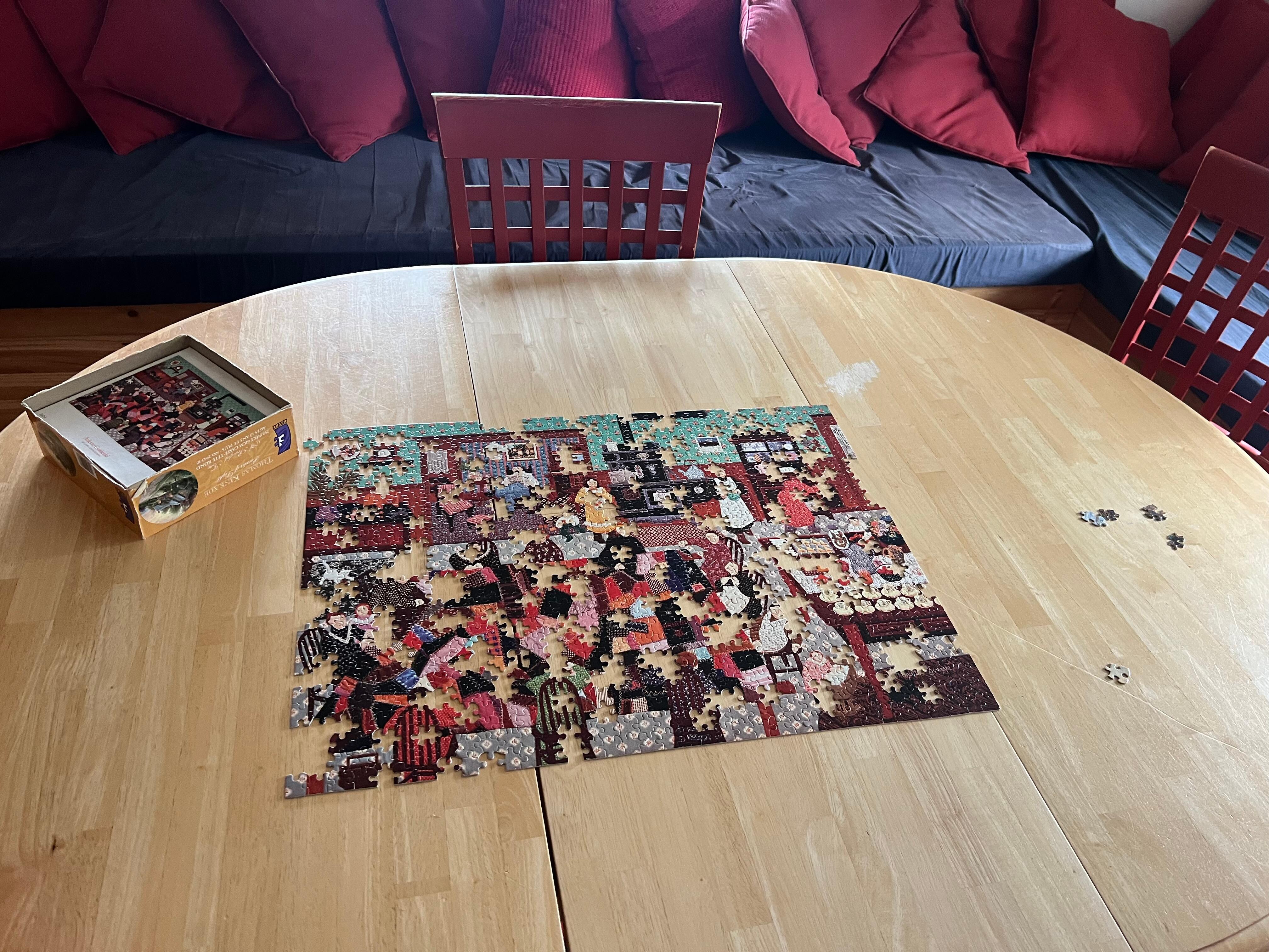 Puzzle and multiple missing pieces 