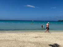 The beach. Very good swimming area
