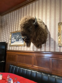 The dining room of the Irma Hotel, very cool and great food!