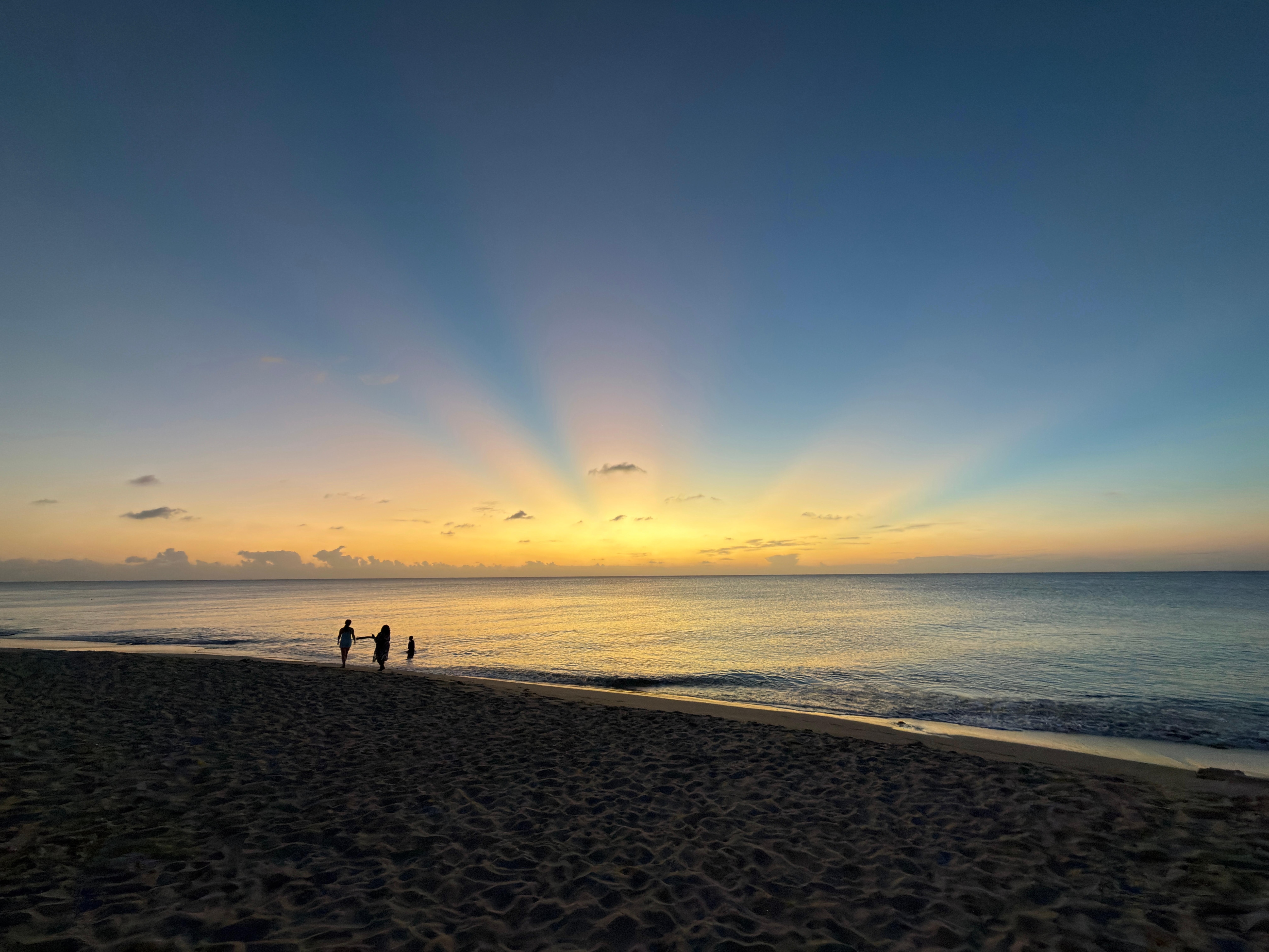 Spectacular sunset, taken from the restaurant