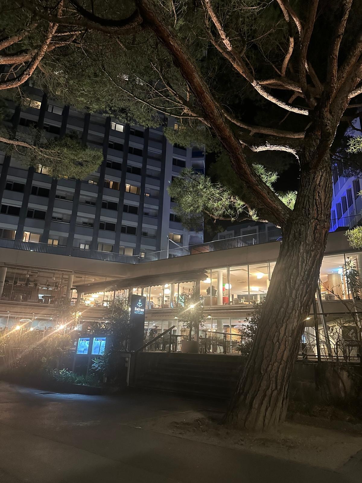 Safran restaurant view from the boardwalk