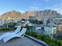 The view from the roof top where the swimming pool is .