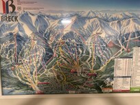 I had never skied Breckenridge, so it was nice they had a map in the garage to navigate.