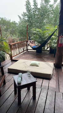 Our deck off the room.