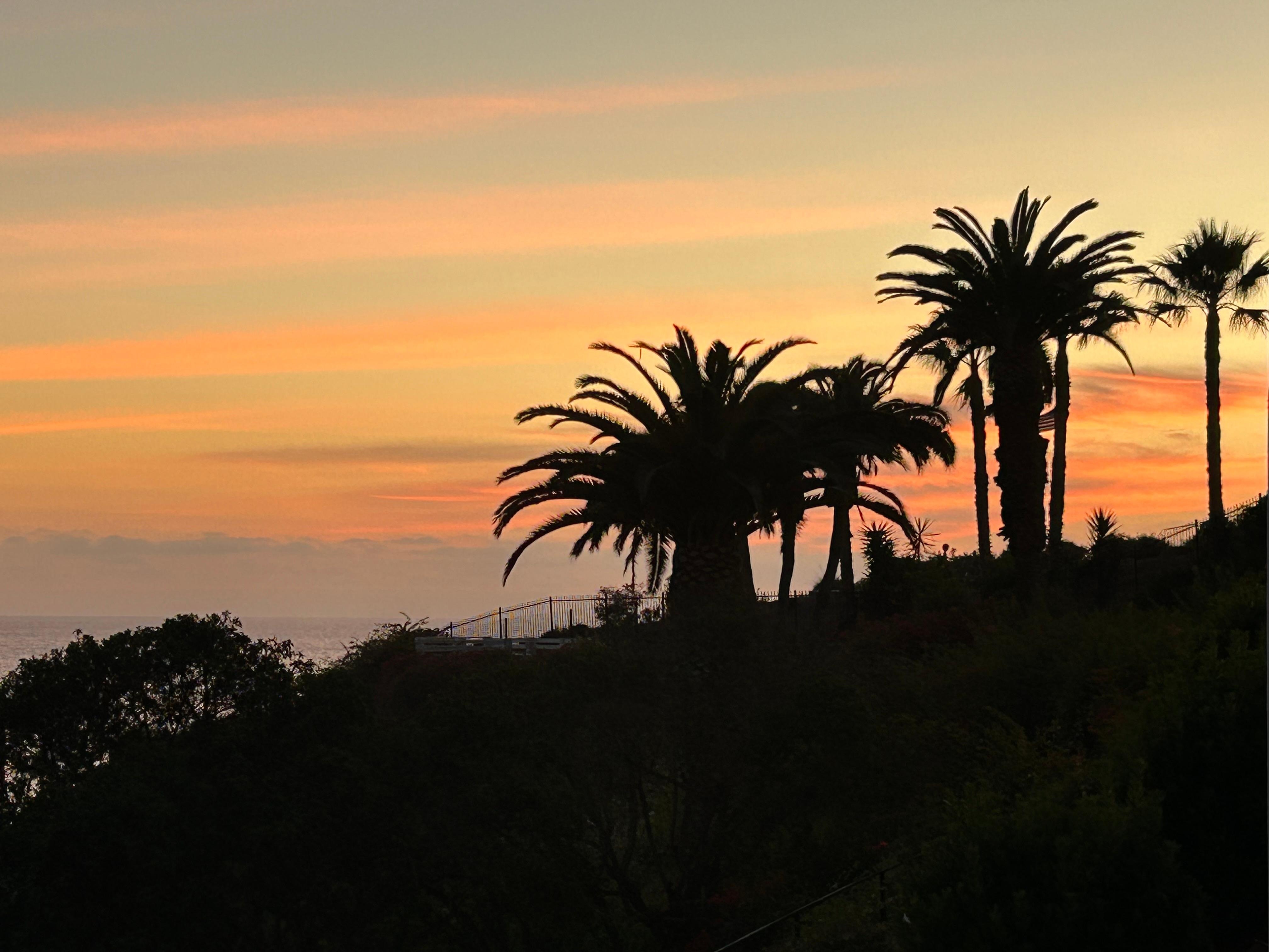 Sunset from the balcony.