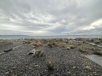 The beach during a storm