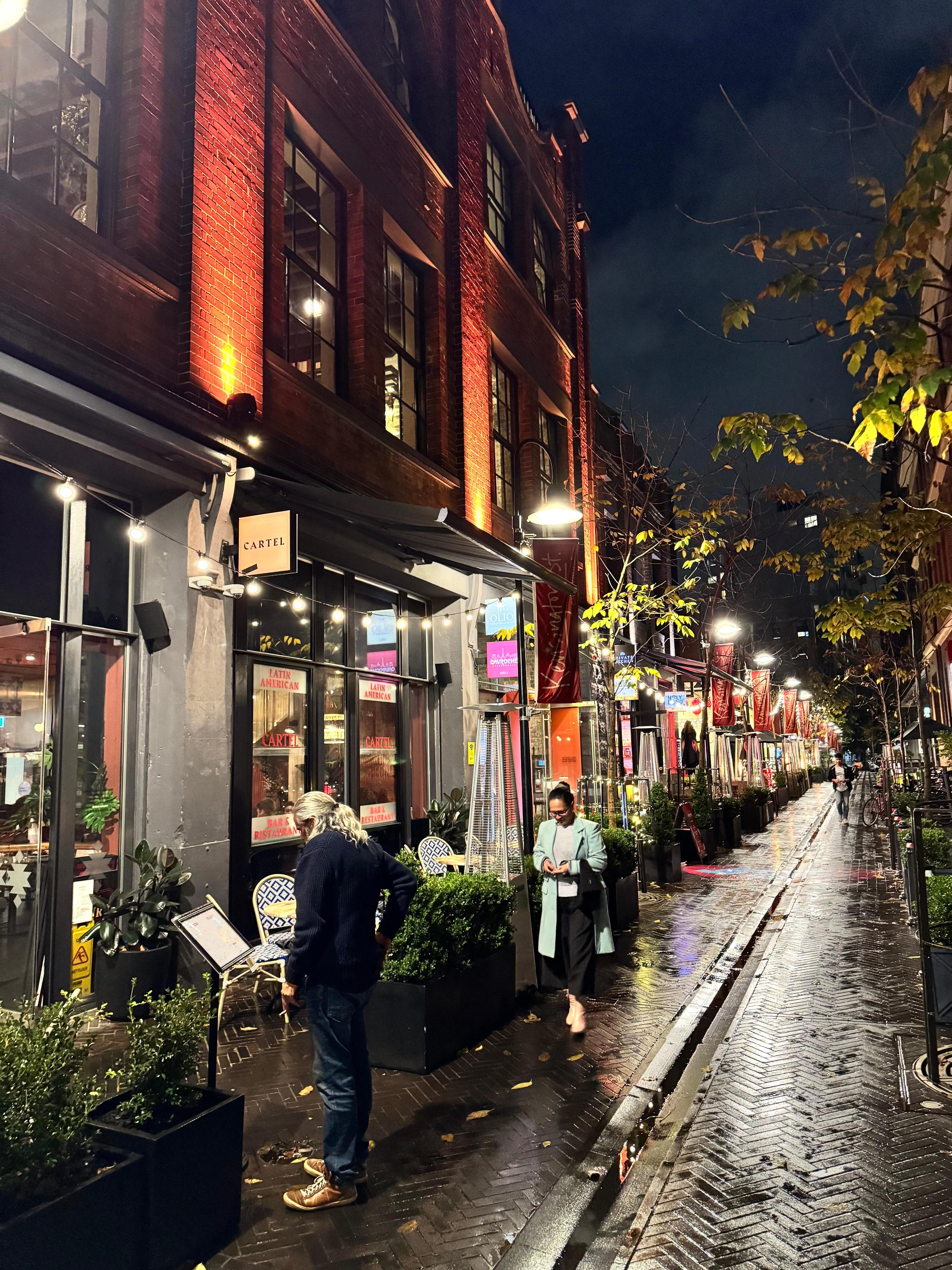 Laneway next to hotel