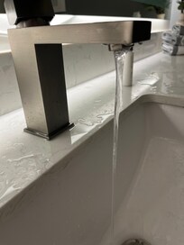 Terrible water pressure in sink and shower. This is max what you get.