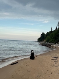 Louie loved the lake