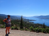 looking back to Penticton on the KVR