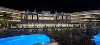 The main swimming pool by night