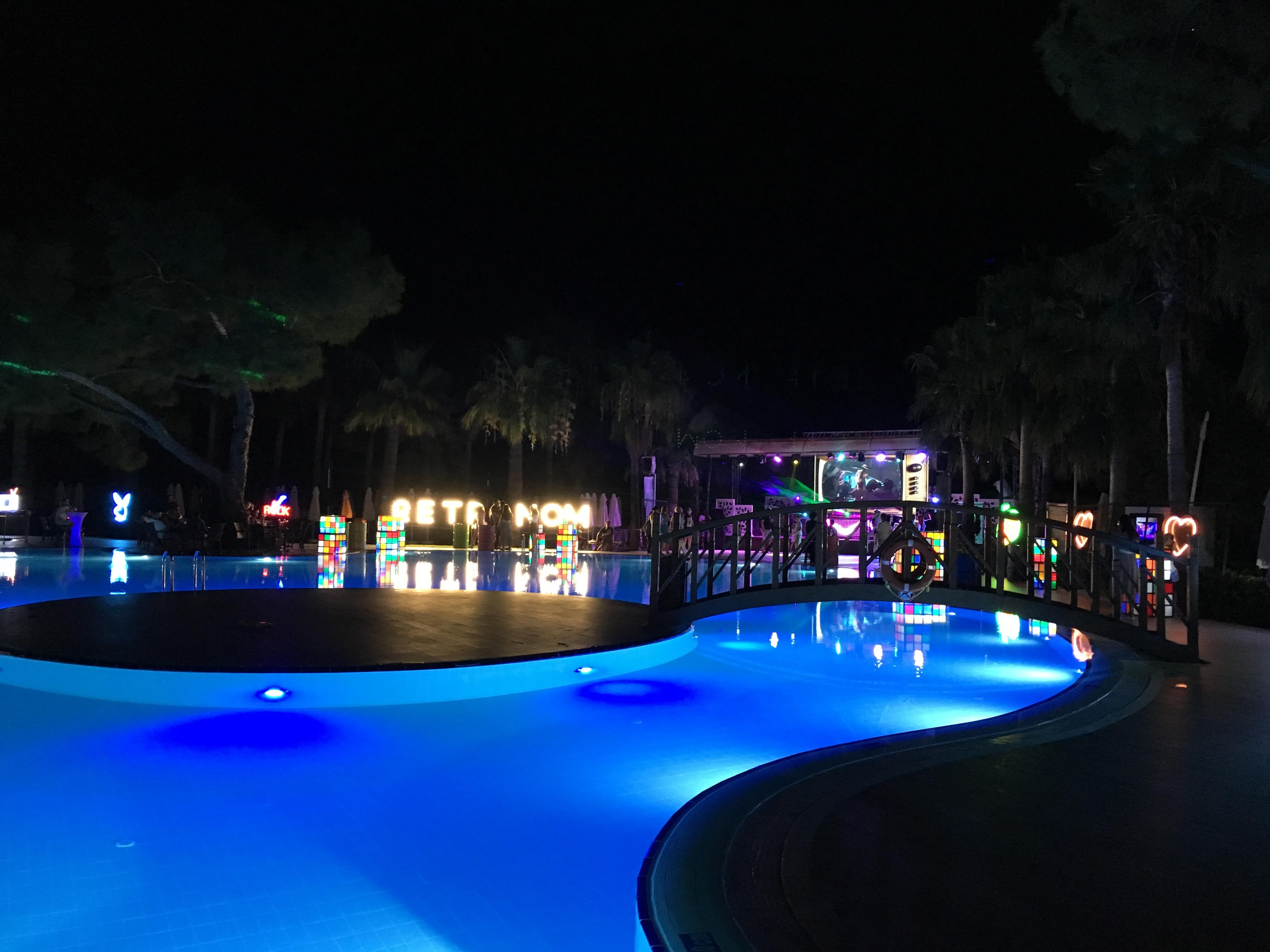 Night parties for both kids and adults.