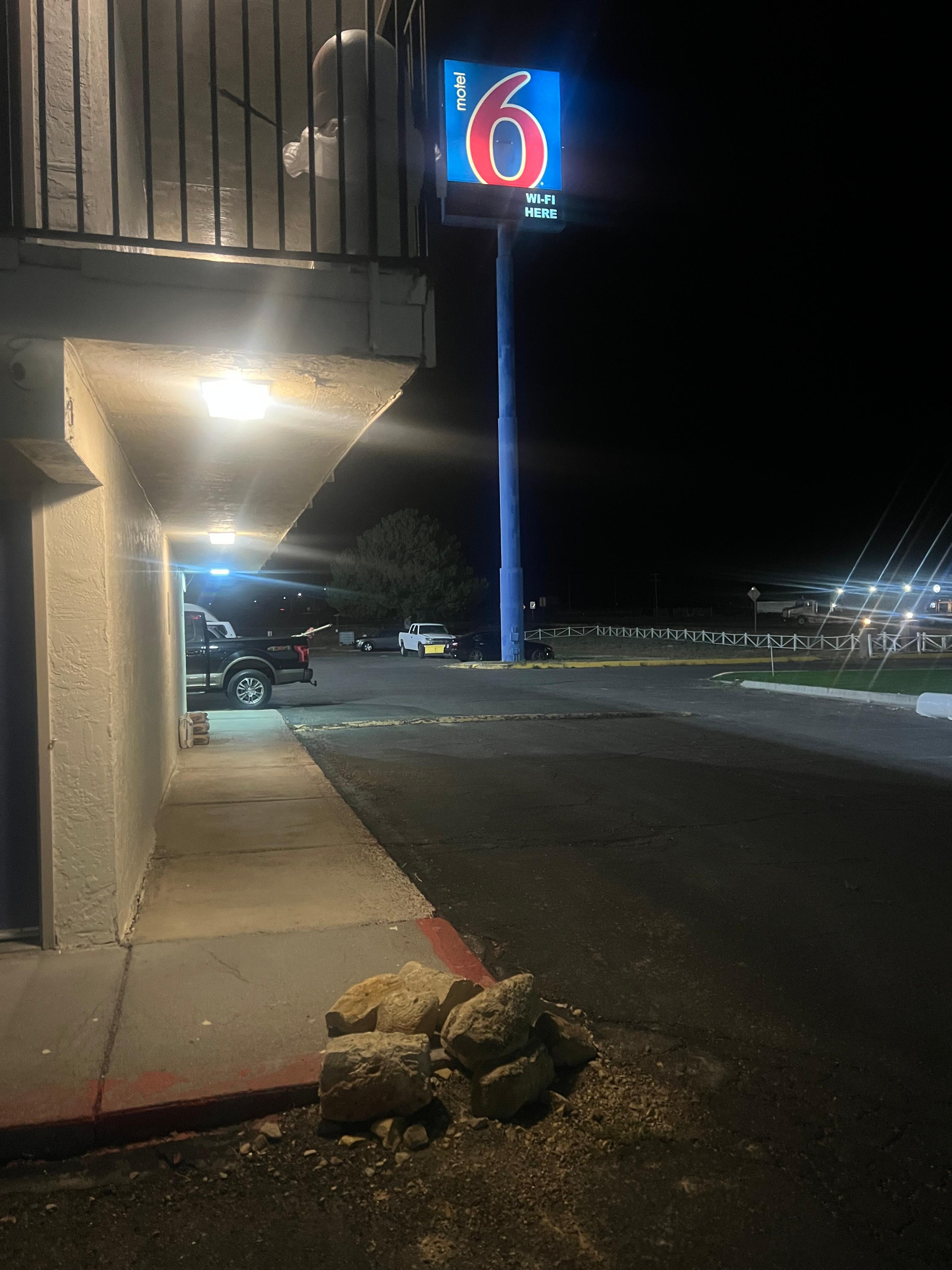 Pile of rocks on the walkway toward my room 