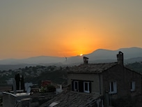 Sunset from the balcony on second floor bedroom