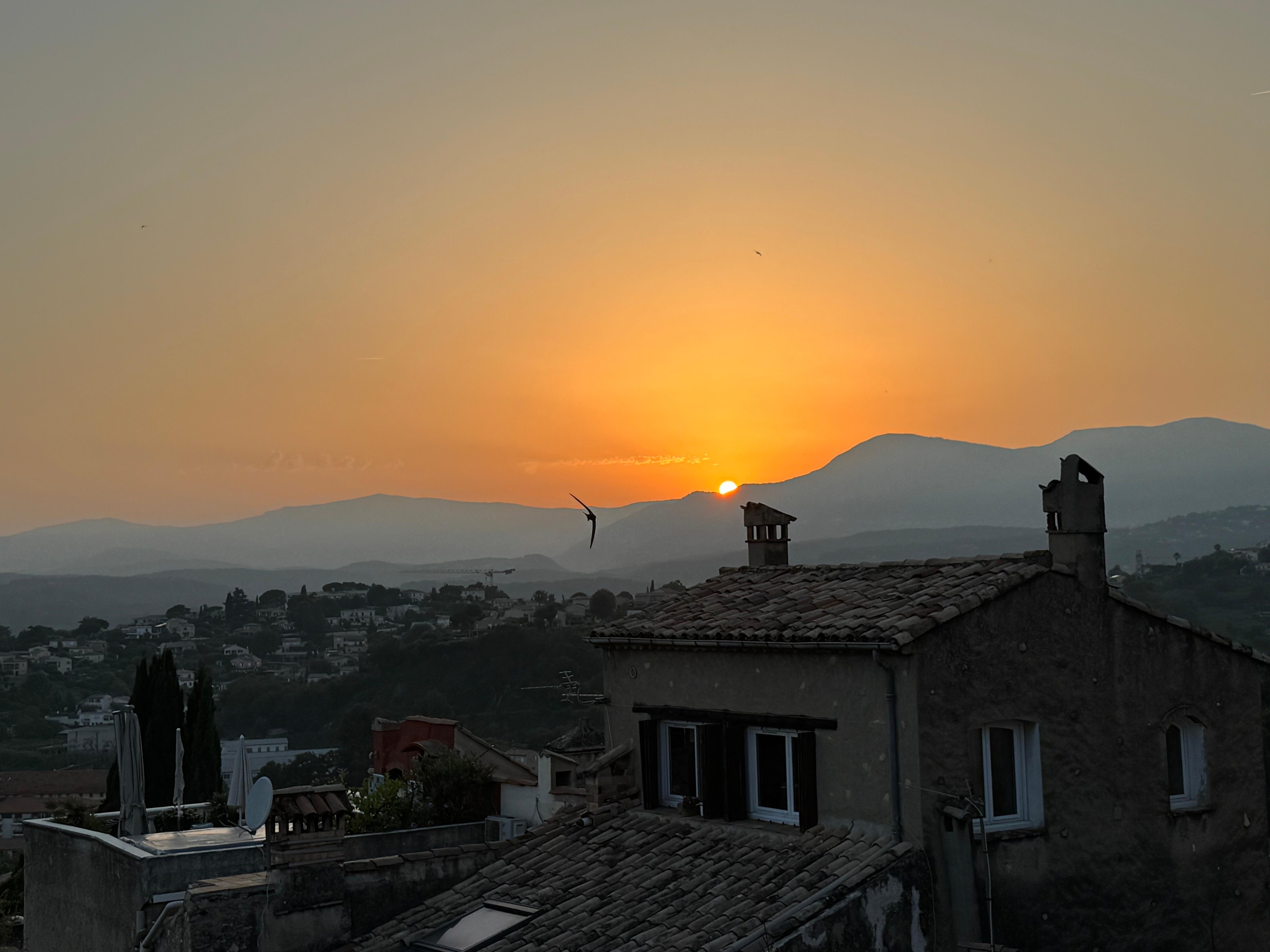 Sunset from the balcony on second floor bedroom