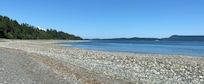 The beachfront looking north