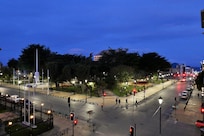Plaza de Armas vista da janela do quarto