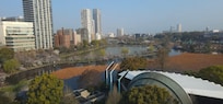 View of Ueno Park from room.