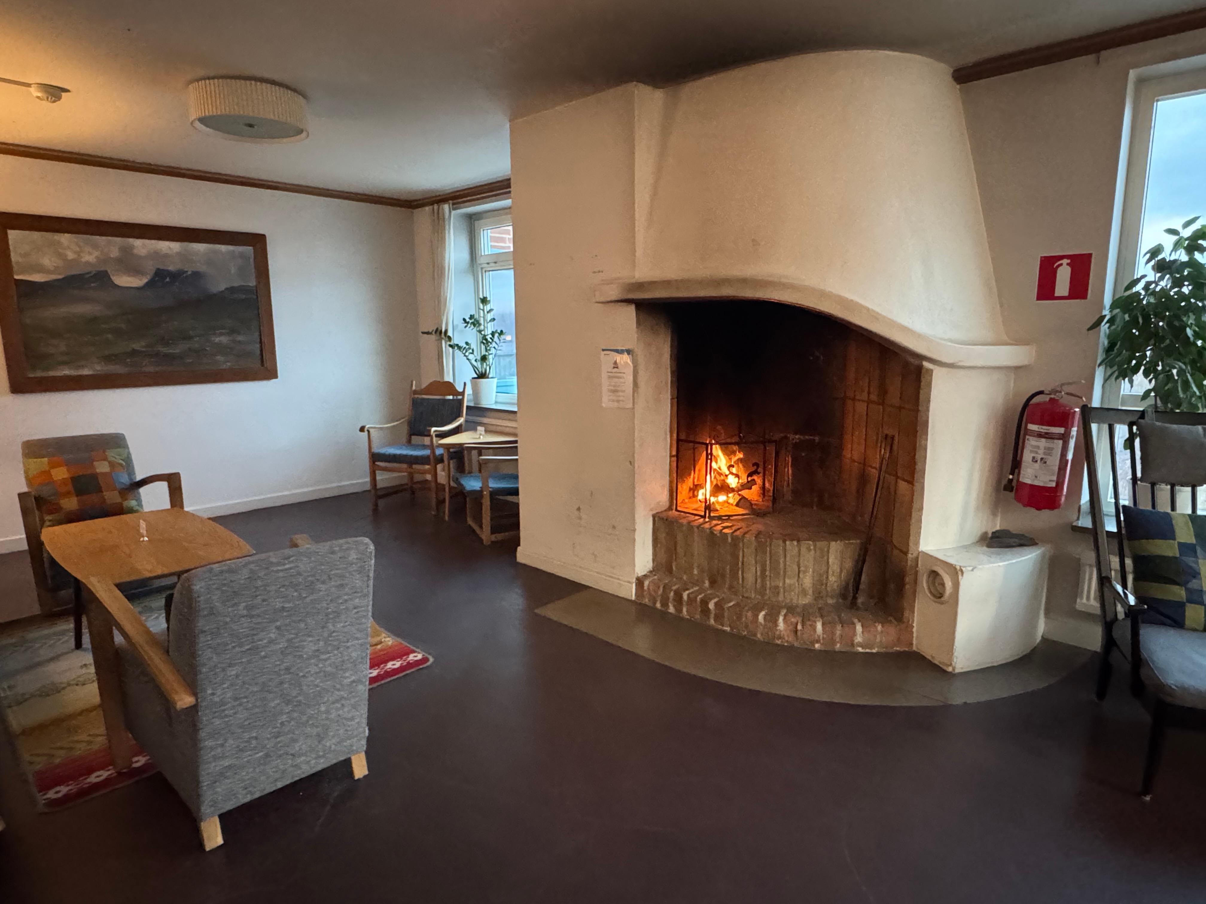 One of many cosy common areas to chill in