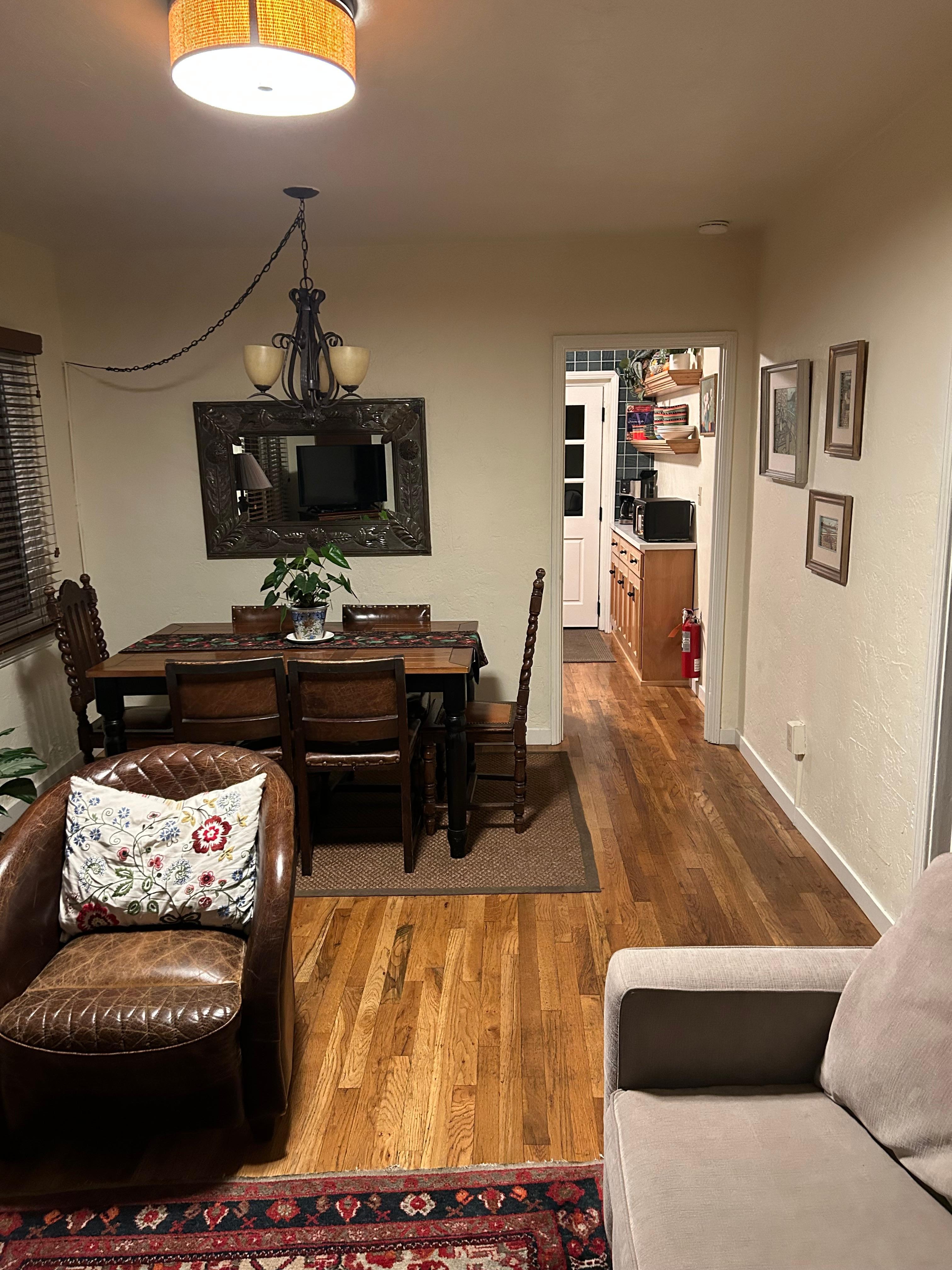 Living room and dining room 