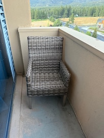 Small balcony but still offers a great view.