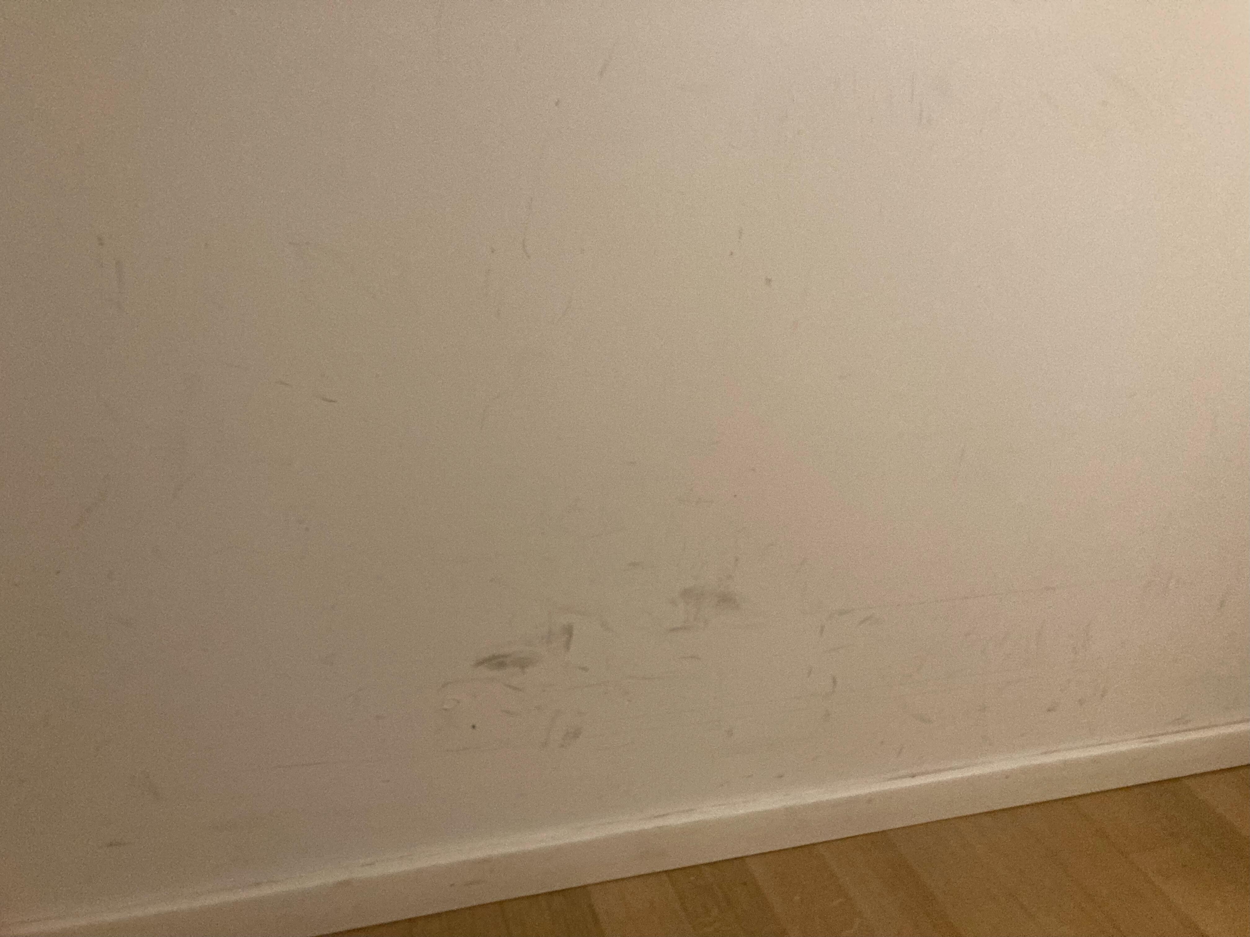Scuff marks on walls
