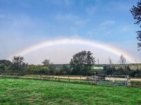 Rainbow over the valley