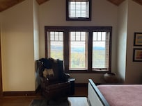 View of the outside from the master’s bedroom