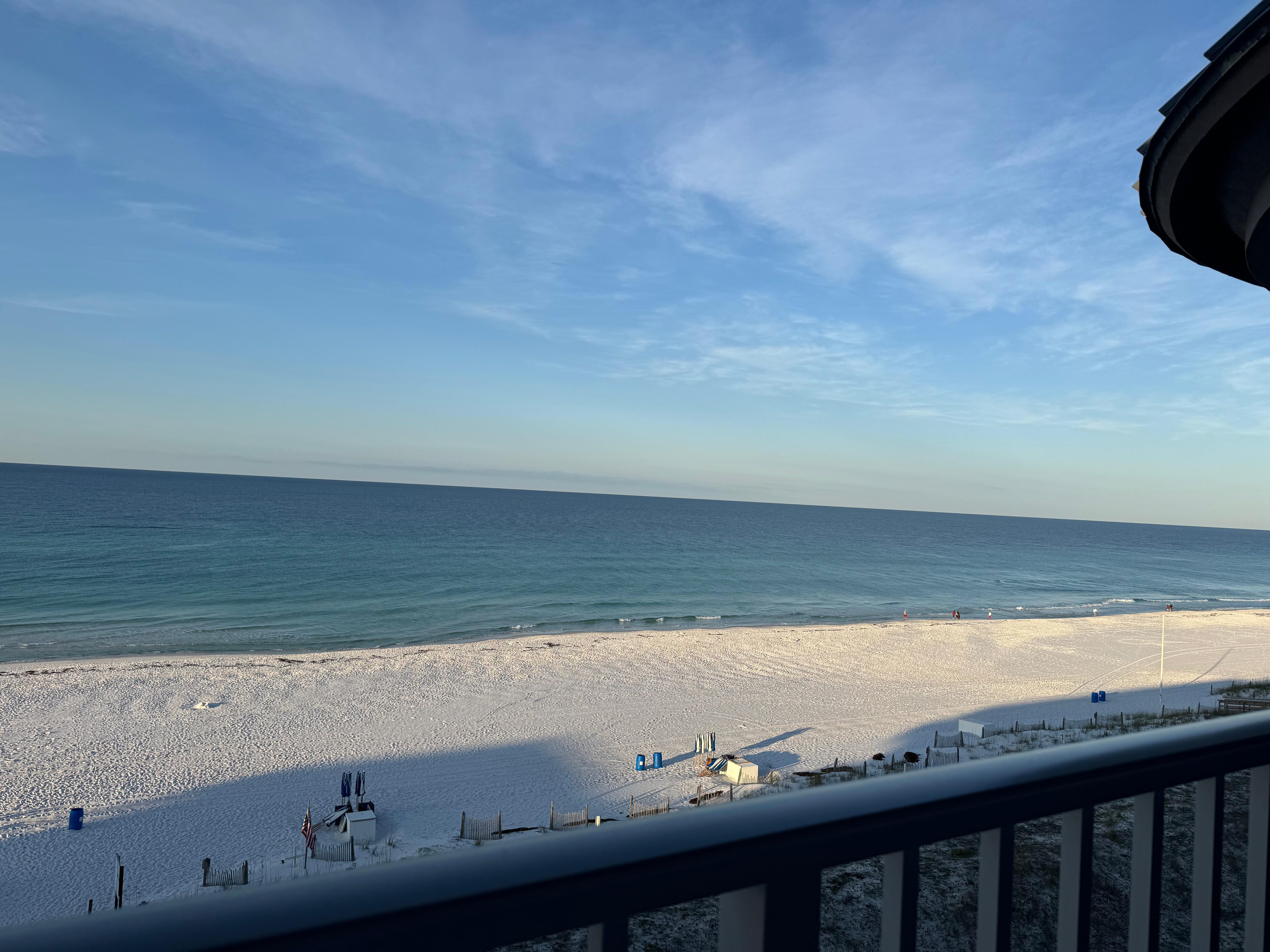 Balcony view in the morning. 