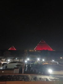 Testing the lights for the new light show.