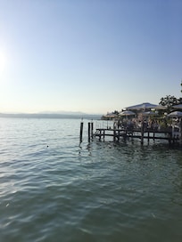 Terrace over the lake