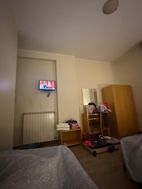 TV was small and have no cable channels with English so we relied on personal electronics.